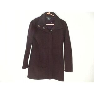 Kuhl Highland Long Jacket Womens XS Purple‎ Mid Weight Alfpaca Fleece Zip Snap